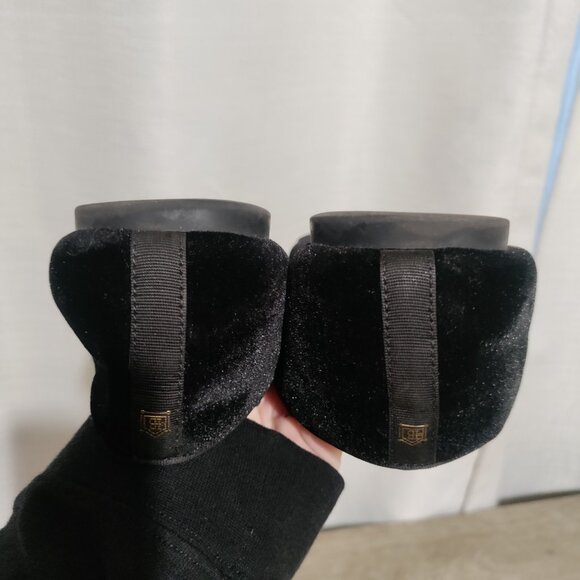 Birdies The Heron Black Velvet Loafer Slip On Shoes Classic Elegant Size 10 - Picture 9 of 12